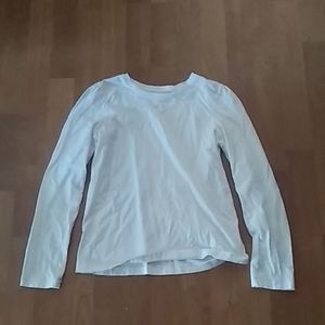 Plain white long sleeve shirt